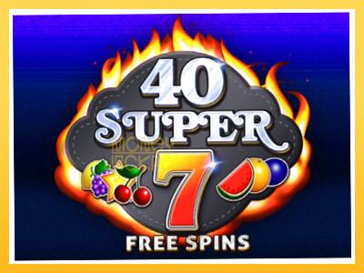 Игровой аппарат 40 Super 7 Free Spins - спины на деньги