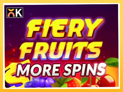 Игровой аппарат Fiery Fruits More Spins - спины на деньги