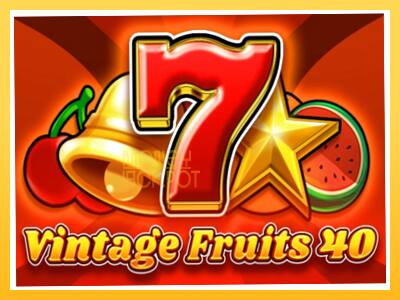 Игровой аппарат Vintage Fruits 40 - спины на деньги