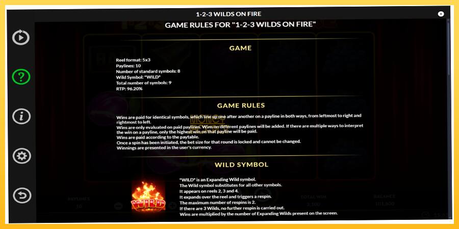 Игровой аппарат 1-2-3 Wilds on Fire - игра на реальные деньги, картинка 7