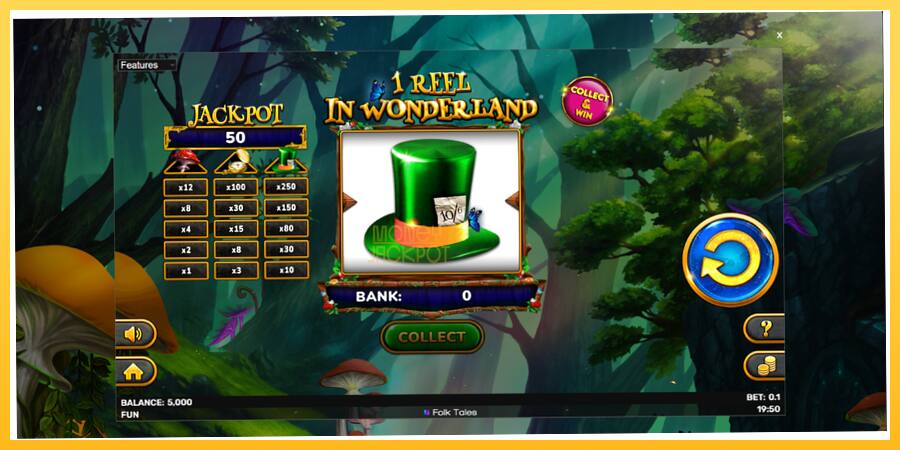 Игровой аппарат 1 Reel In Wonderland - игра на реальные деньги, картинка 2