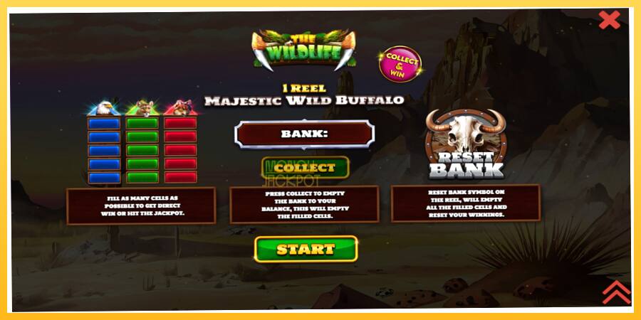 Игровой аппарат 1 Reel Majestic Wild Buffalo - игра на реальные деньги, картинка 1