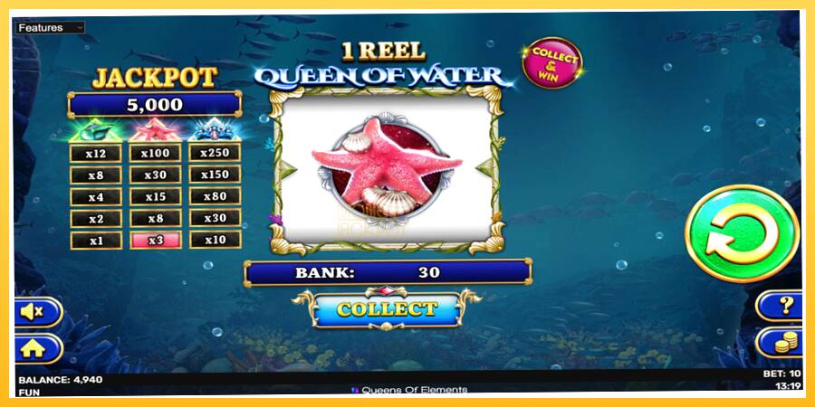 Игровой аппарат 1 Reel Queen of Water - игра на реальные деньги, картинка 3