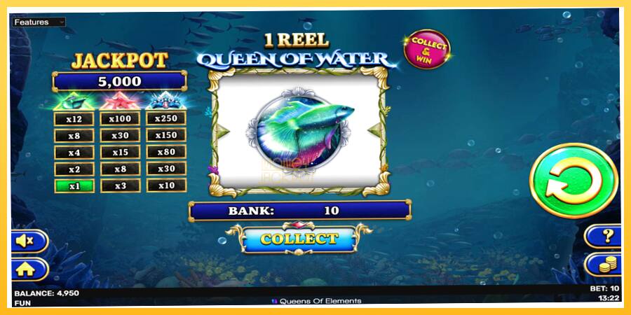 Игровой аппарат 1 Reel Queen of Water - игра на реальные деньги, картинка 4