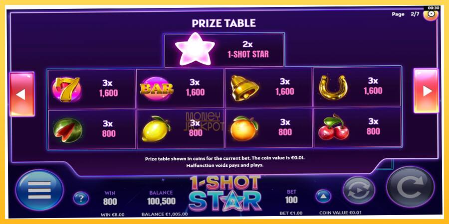 Игровой аппарат 1-Shot Star - игра на реальные деньги, картинка 6