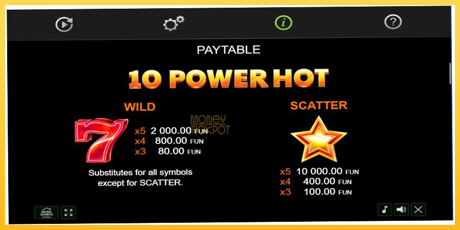 Игровой аппарат 10 Power Hot - игра на реальные деньги, картинка 4