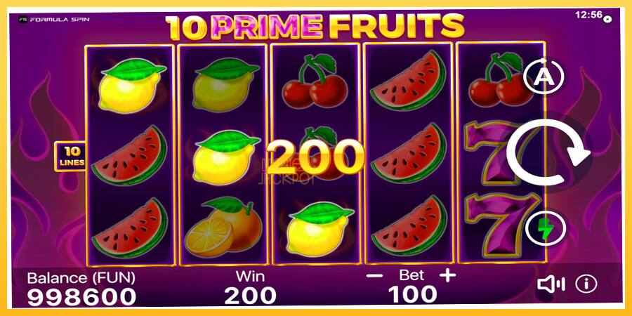 Игровой аппарат 10 Prime Fruits - игра на реальные деньги, картинка 3