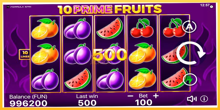 Игровой аппарат 10 Prime Fruits - игра на реальные деньги, картинка 4