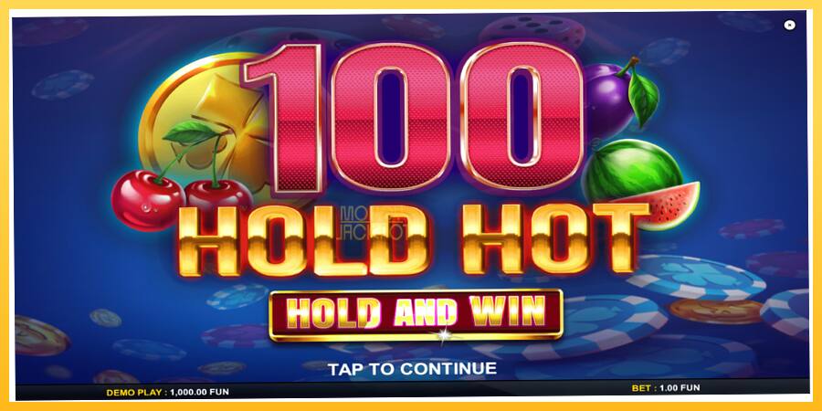 Игровой аппарат 100 Hold Hot Hold and Win - игра на реальные деньги, картинка 1