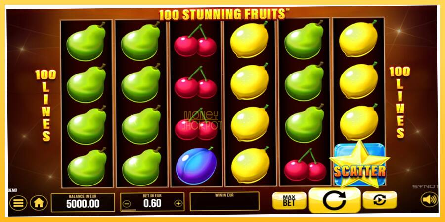 Игровой аппарат 100 Stunning Fruits - игра на реальные деньги, картинка 1