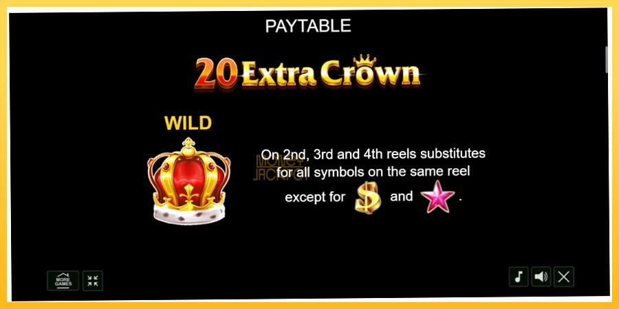 Игровой аппарат 20 Extra Crown - игра на реальные деньги, картинка 5