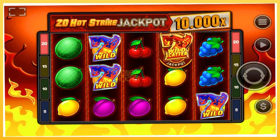 Игровой аппарат 20 Hot Strike Jackpot - игра на реальные деньги, картинка 2