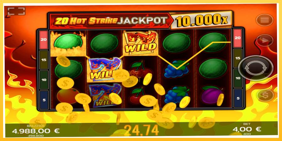 Игровой аппарат 20 Hot Strike Jackpot - игра на реальные деньги, картинка 4