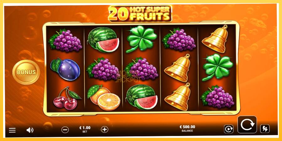 Игровой аппарат 20 Hot Super Fruits - игра на реальные деньги, картинка 1