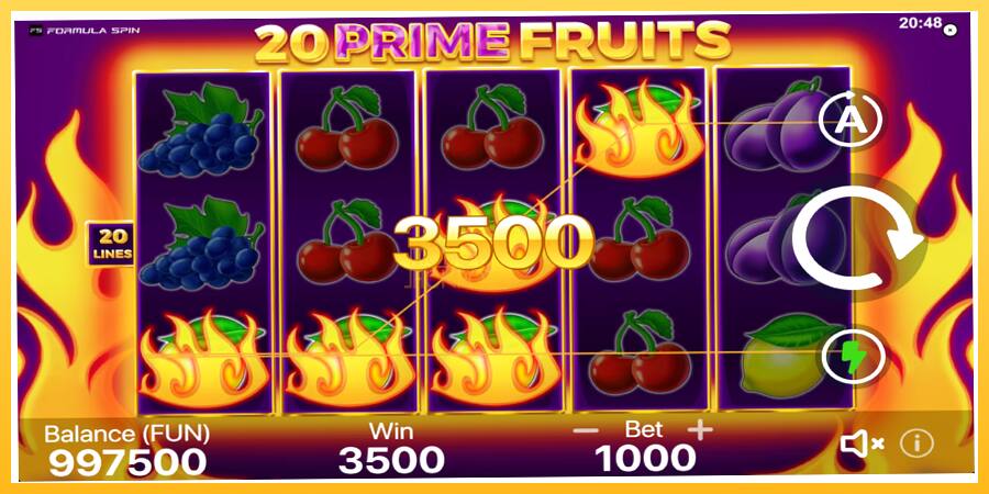 Игровой аппарат 20 Prime Fruits - игра на реальные деньги, картинка 2