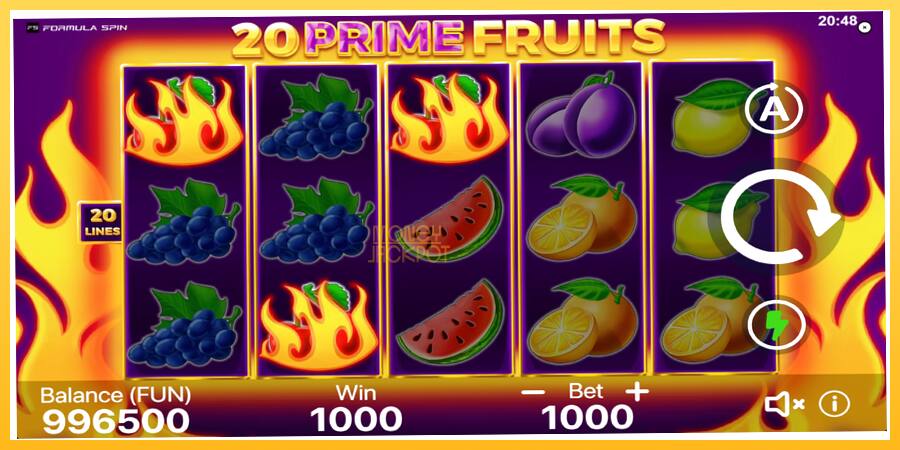 Игровой аппарат 20 Prime Fruits - игра на реальные деньги, картинка 3