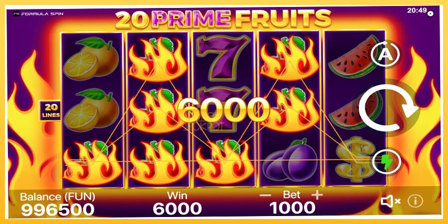 Игровой аппарат 20 Prime Fruits - игра на реальные деньги, картинка 4