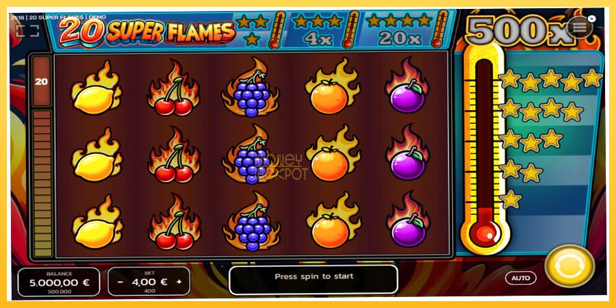 Игровой аппарат 20 Super Flames - игра на реальные деньги, картинка 1