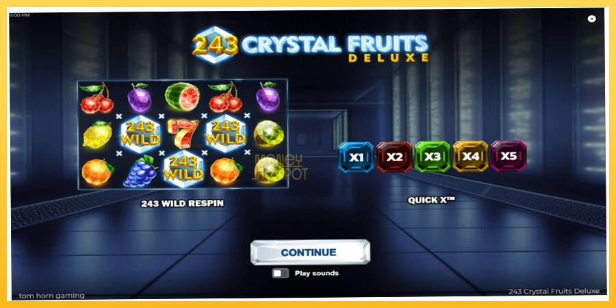 Игровой аппарат 243 Crystal Fruits Deluxe - игра на реальные деньги, картинка 1