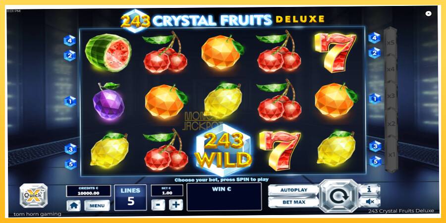 Игровой аппарат 243 Crystal Fruits Deluxe - игра на реальные деньги, картинка 2