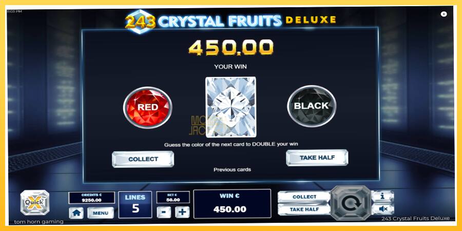 Игровой аппарат 243 Crystal Fruits Deluxe - игра на реальные деньги, картинка 4