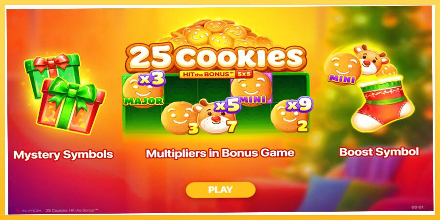 Игровой аппарат 25 Cookies: Hit the Bonus - игра на реальные деньги, картинка 1