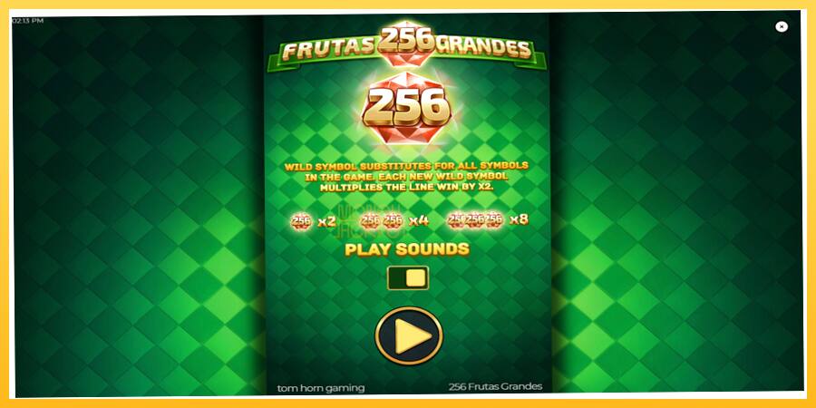 Игровой аппарат 256 Frutas Grandes - игра на реальные деньги, картинка 1