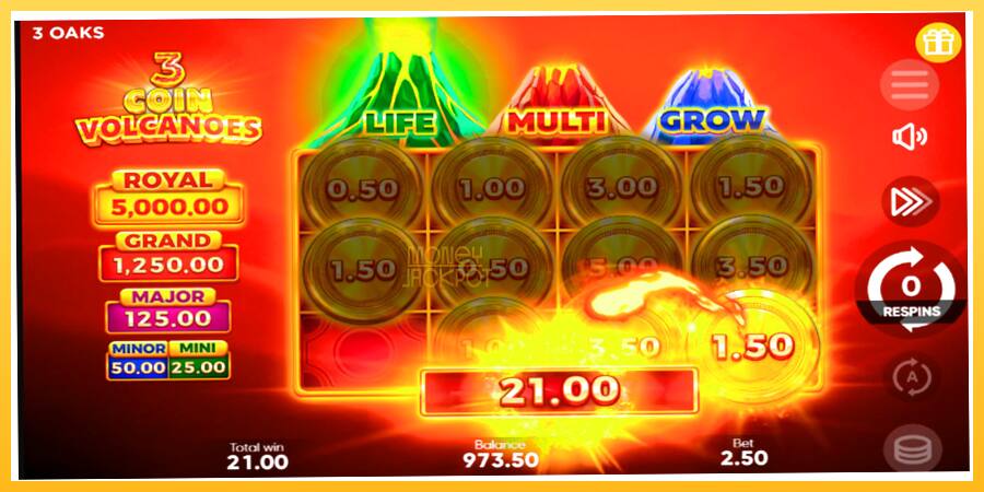 Игровой аппарат 3 Coin Volcanoes - игра на реальные деньги, картинка 5