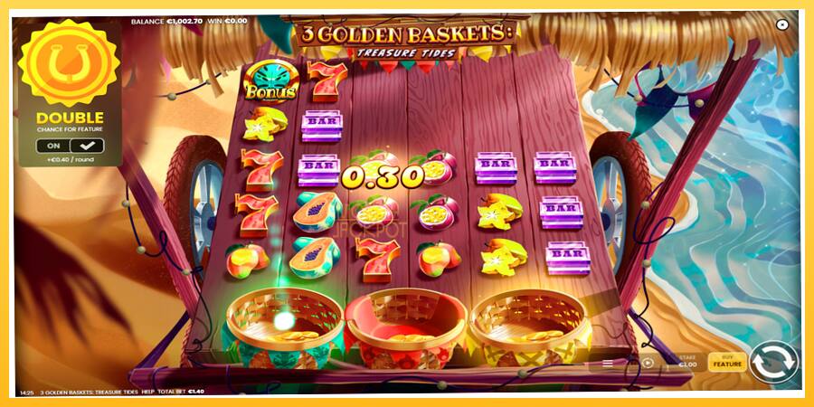 Игровой аппарат 3 Golden Baskets: Treasure Tides - игра на реальные деньги, картинка 3