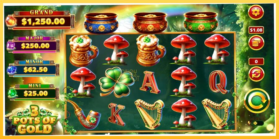 Игровой аппарат 3 Pots O Gold - игра на реальные деньги, картинка 1