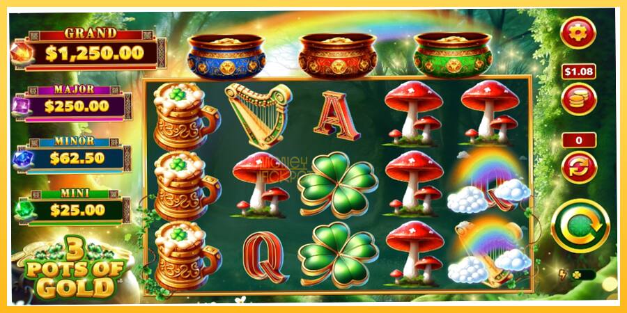 Игровой аппарат 3 Pots O Gold - игра на реальные деньги, картинка 2