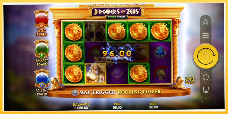 Игровой аппарат 3 Powers of Zeus: Power Combo - игра на реальные деньги, картинка 3