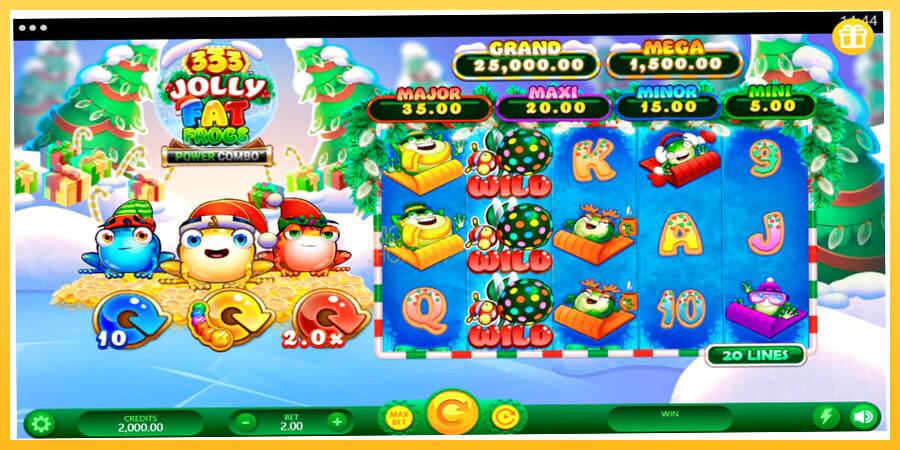 Игровой аппарат 333 Jolly Fat Frogs Power Combo - игра на реальные деньги, картинка 1