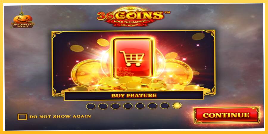 Игровой аппарат 36 Coins Halloween Jackpots - игра на реальные деньги, картинка 1