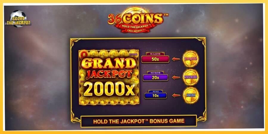 Игровой аппарат 36 Coins Score The Jackpot - игра на реальные деньги, картинка 1