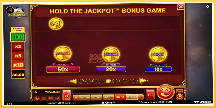 Игровой аппарат 36 Coins Score The Jackpot - игра на реальные деньги, картинка 7