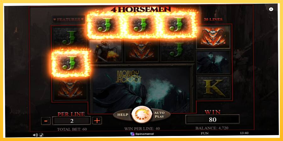 Игровой аппарат 4 Horsemen - игра на реальные деньги, картинка 4