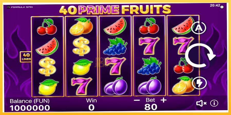 Игровой аппарат 40 Prime Fruits - игра на реальные деньги, картинка 2