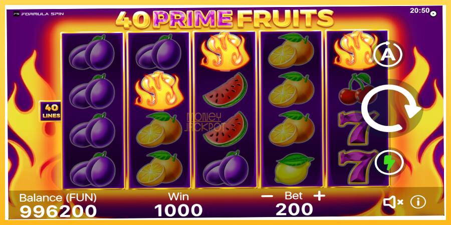 Игровой аппарат 40 Prime Fruits - игра на реальные деньги, картинка 3