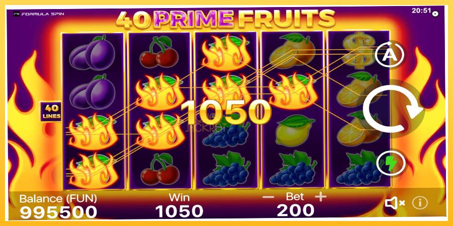 Игровой аппарат 40 Prime Fruits - игра на реальные деньги, картинка 4