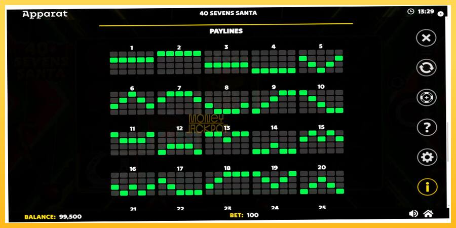 Игровой аппарат 40 Sevens Santa - игра на реальные деньги, картинка 7