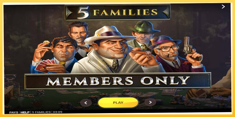 Игровой аппарат 5 Families - игра на реальные деньги, картинка 1