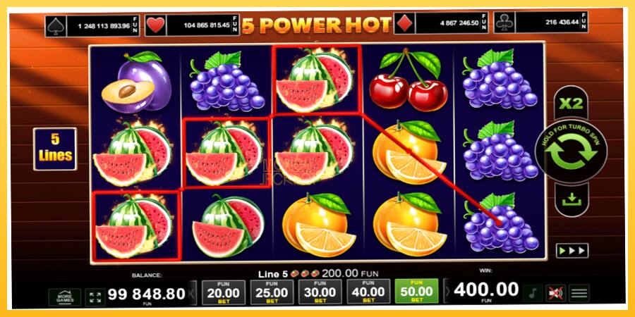 Игровой аппарат 5 Power Hot - игра на реальные деньги, картинка 4