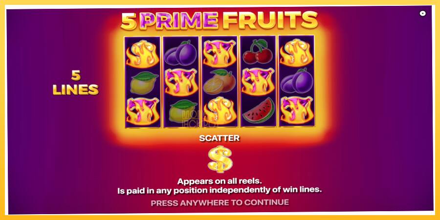 Игровой аппарат 5 Prime Fruits - игра на реальные деньги, картинка 1