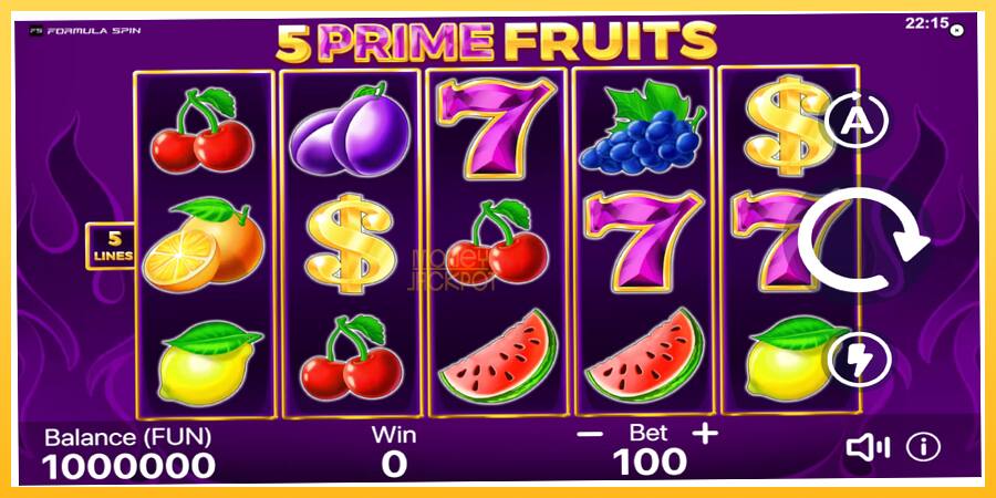 Игровой аппарат 5 Prime Fruits - игра на реальные деньги, картинка 2