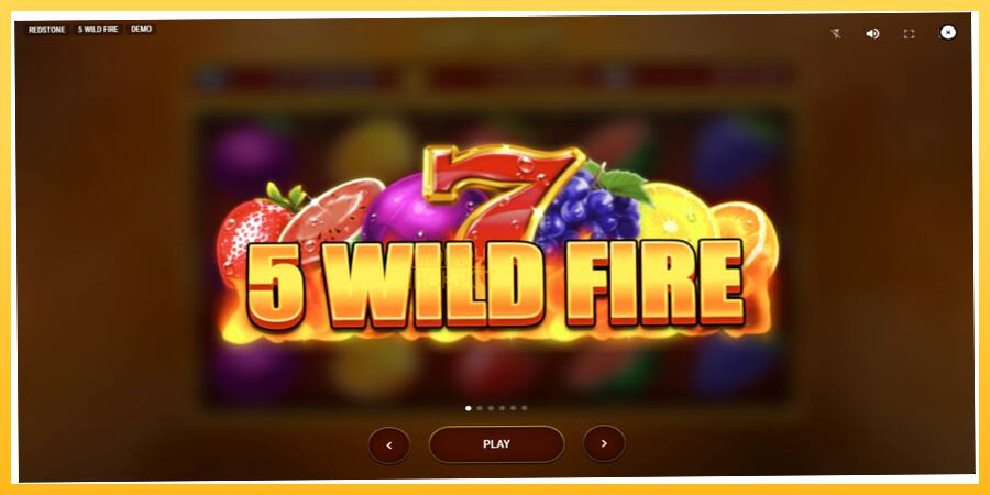 Игровой аппарат 5 Wild Fire - игра на реальные деньги, картинка 1