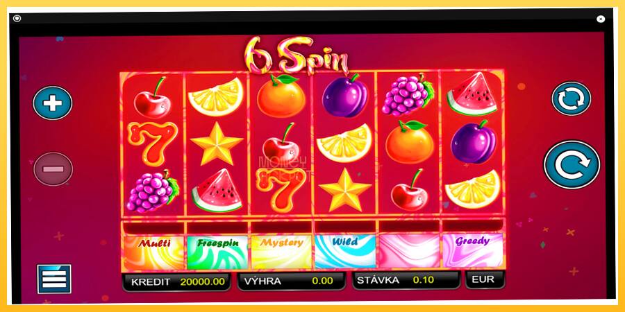 Игровой аппарат 6 Spin - игра на реальные деньги, картинка 1