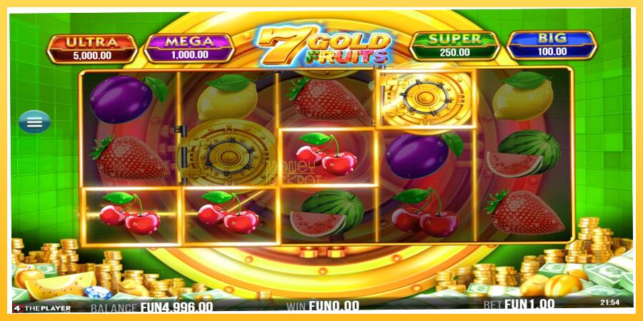 Игровой аппарат 7 Gold Fruits - игра на реальные деньги, картинка 3