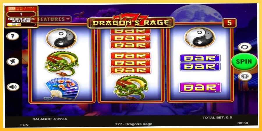 Игровой аппарат 777 - Dragons Rage - игра на реальные деньги, картинка 2