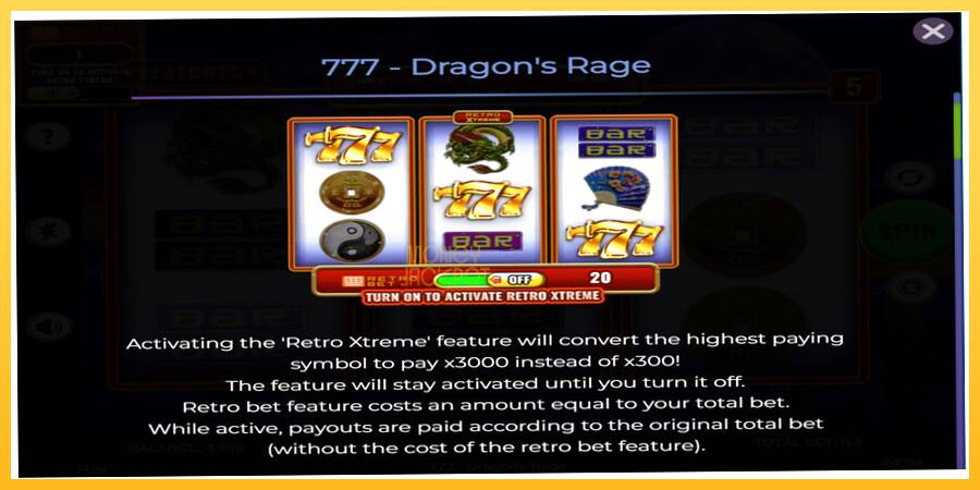 Игровой аппарат 777 - Dragons Rage - игра на реальные деньги, картинка 4